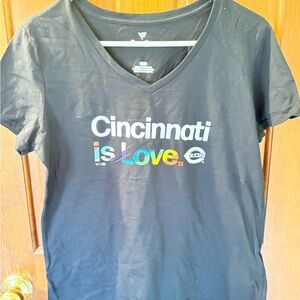 Fanatics Black Cincinnati Pride Tee